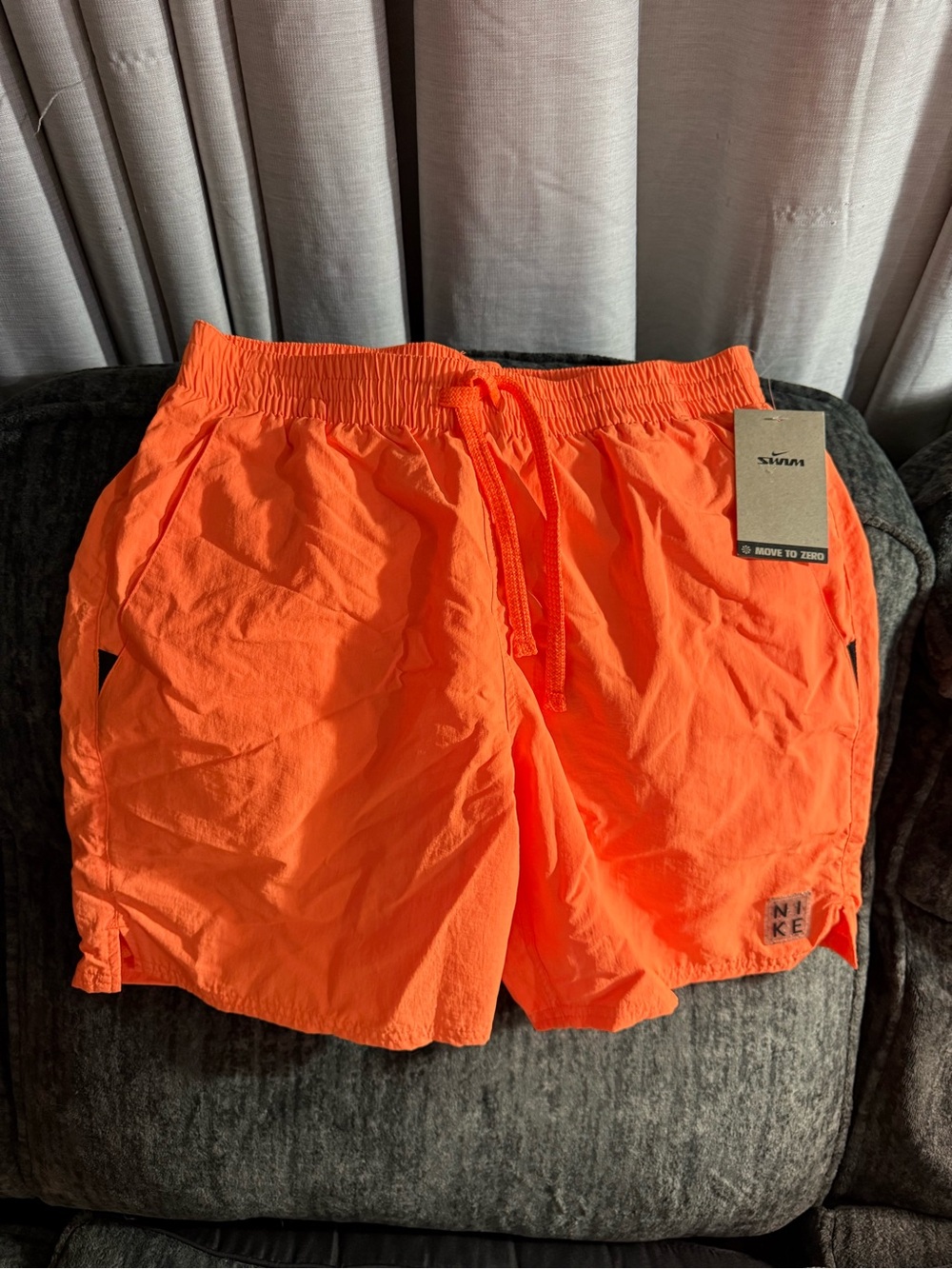 Nike Men’s Neon Orange Swim Shorts